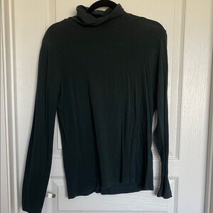 Banana Republic Elegant Black Turtleneck Blouse